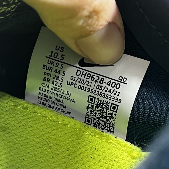 Nike Air Zoom-Type Crater Armory Navy Mens Size 10.5 Lace Up Athletic Sneakers - Picture 8 of 10